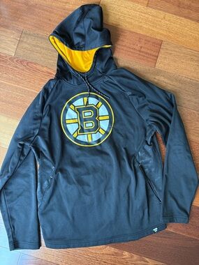 Fanatics Black and Gold Bruins Hoodie L
